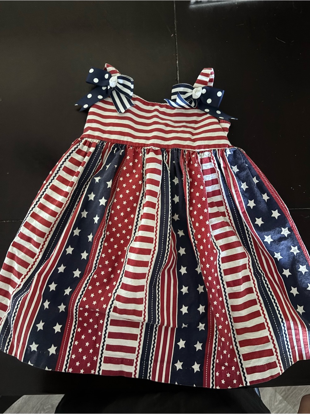 Target Girls Red White and Blue Patriotic Stripe & Star Dress